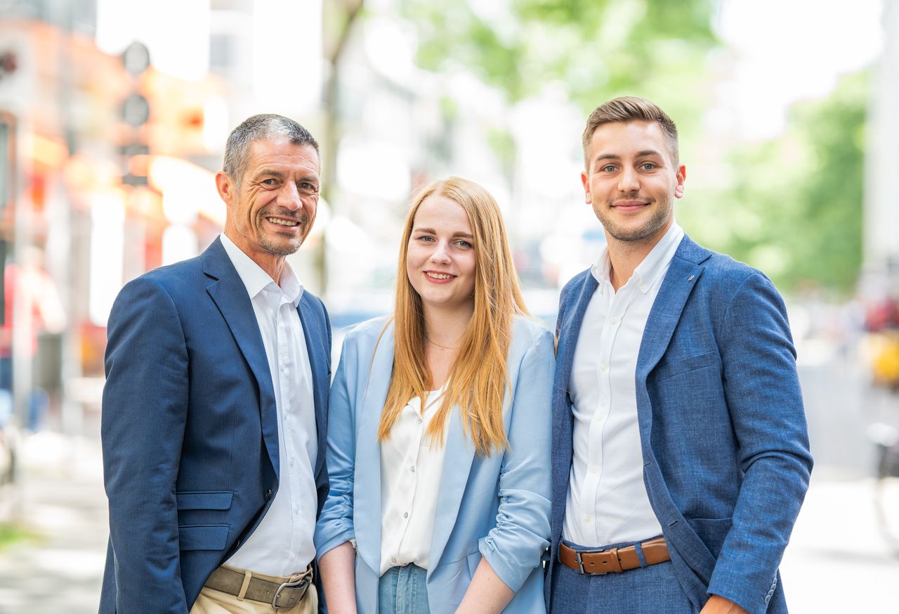 Rechts Christoph Hirschmann, Mitte Lia Knippschild, Rechts Robert Lesse